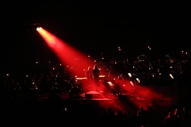 Sigur Ros and The Young ClassX Orchestra bei einem Konzert in der Uber Eats Music Hall in Berlin, 20. September 2026. Sigur Ros Konzert Berlin