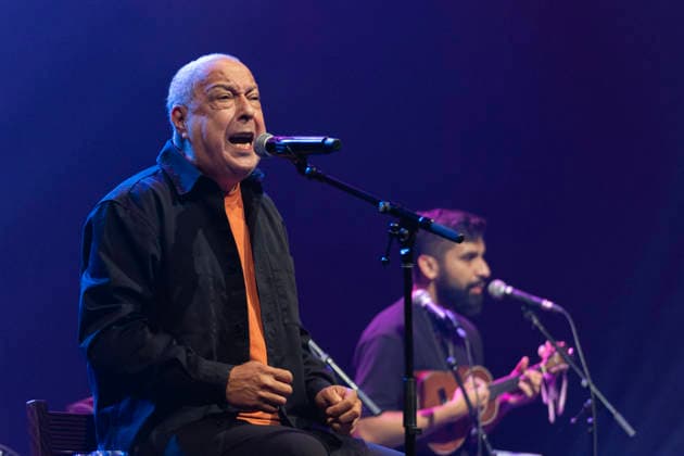 SaO PAULO, SP - 20.09.2026: SHOW DO CANTOR SOMBRINHA - Brazilian samba singer Sombrinha performs in Sao Paulo. One of the most important names in samba, originating from the Fundo de Quintal group, which emerged from Cacique de Ramos in Rio de Janeiro, the singer and composer presents great samba classics, of his own authorship and in partnership with names such as Jovelina PÃ rola Negra, Arlindo Cruz, Mestre Marcal, among other samba greats. The show took place at Sesc Vila Mariana, in Sao Paulo, on the evening of Sunday, September 20, 2026. x3019059x VanxCampos