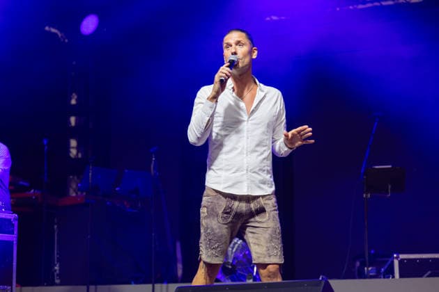 Markus Luca aus den Regines Oberbayern Mallorca live beim 27. Oberlausitzer Oktoberfest Kemnitz 2026. Kemnitz, 19.09.2026 Copyright: xMatthiasxWehnertx