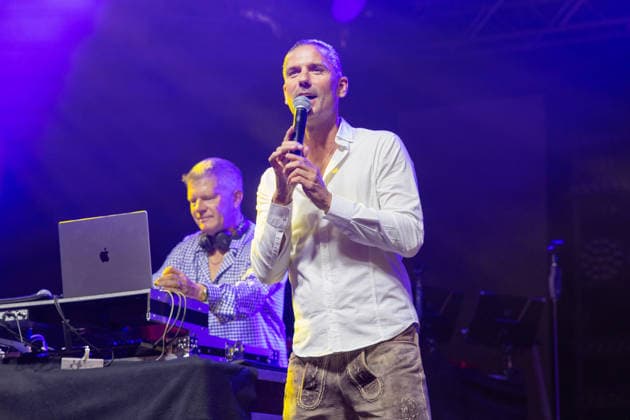 Markus Luca aus den Regines Oberbayern Mallorca live beim 27. Oberlausitzer Oktoberfest Kemnitz 2026. Kemnitz, 19.09.2026 Copyright: xMatthiasxWehnertx