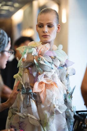 Model Backstage At Rory William Docherty Catwalk Show 2026 - London A model is seen backstage at the Rory William Docherty Catwalk Show 2026 in London, England on September 20, 2026. Photo by Lounis Tiar ABACAPRESS.COM London United Kingdom  Copyright: xLounisPhotography ABACAx