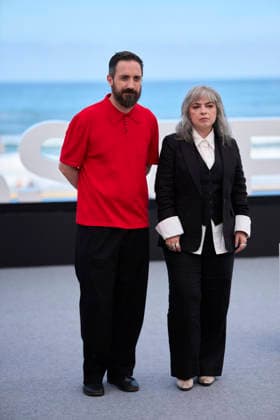 September 21, 2026, Madrid, Madrid, Spain: Pablo LarraoÂ­n, Mariana Enriquez attended Mis muertos tristes Photocall during 74th San Sebastian International Film Festival at Kursaal Palace on September 21, 2026 in Donostia San Sebastian, Spain Madrid Spain - ZUMAg15_ 20260921_zaf_g15_061 Copyright: xJackxAbuinx