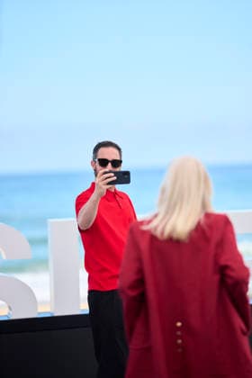 September 21, 2026, Madrid, Madrid, Spain: Pablo LarraoÂ­n, Mercedes MoroÂ¡n attended Mis muertos tristes Photocall during 74th San Sebastian International Film Festival at Kursaal Palace on September 21, 2026 in Donostia San Sebastian, Spain Madrid Spain - ZUMAg15_ 20260921_zaf_g15_082 Copyright: xJackxAbuinx
