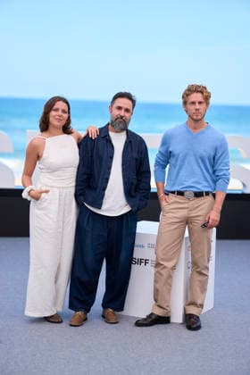 September 21, 2026, Madrid, Madrid, Spain: Aritz Moreno, Patrick Criado, Andrea Ros attended Karateka Photocall during 74th San Sebastian International Film Festival at Kursaal Palace on September 21, 2026 in Donostia San Sebastian, Spain Madrid Spain - ZUMAg15_ 20260921_zaf_g15_289 Copyright: xJackxAbuinx