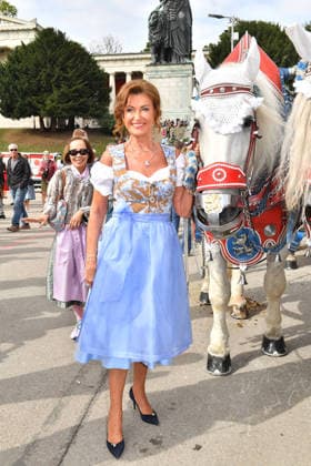 Dagmar Woehrl arrives at the Damenwiesn event on September 21, 2026 at the Oktoberfest in Munich, Germany Damenwiesn event at the Oktoberfest in Munich, Germany