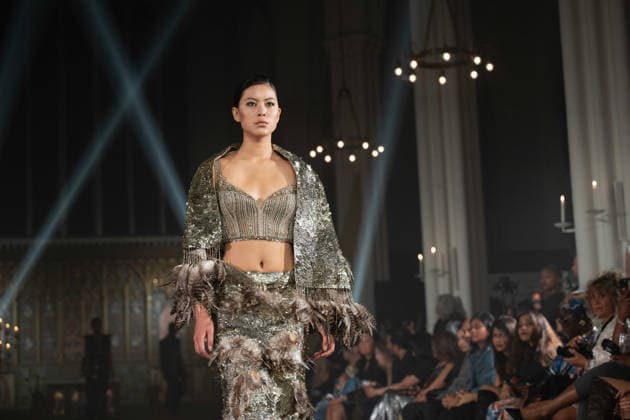 Rocky Star LFW SS27 Catwalk Show Model Walks the Rocky Star LFW SS27 show on the 17,09,2026 at St John s Hyde Park Hyde Park Crescent London W2 2Q, Credit:JIMMY JAMES Avalon UK, London  Copyright: xJIMMYxJAMESx xAvalonx 1137119737