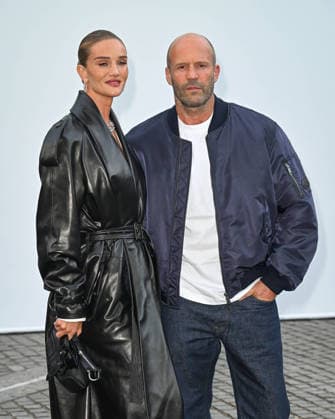 Celebrity guests arrive at the Burberry catwalk show as part of London Fashion Week, held at Chelsea College of Arts, London Featuring: Rosie Huntington-Whiteley, Jason Statham Where: London, United Kingdom When: 21 Sep 2026 Credit: Cover Images EDITORIAL USE ONLY. NOT FOR USE BY NEWSPAPERS BASED IN THE UK. Copyright: xx coverimg56042702