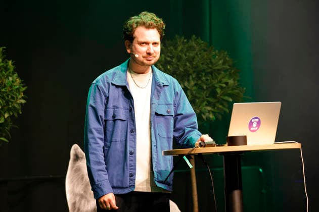 Joab Nist bei der 10. Verleihung des Comedy-Preises Recklinghäuser Hurz im Ruhrfestspielhaus. Recklinghausen, 21.09.2026