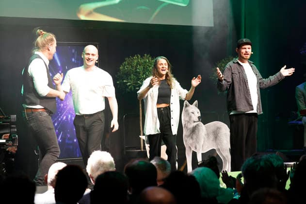 Gude Leude bei der 10. Verleihung des Comedy-Preises Recklinghäuser Hurz im Ruhrfestspielhaus. Recklinghausen, 21.09.2026