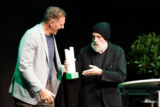 Ralf Moeller und Torsten Sträter bei der 10. Verleihung des Comedy-Preises Recklinghäuser Hurz im Ruhrfestspielhaus. Recklinghausen, 21.09.2026