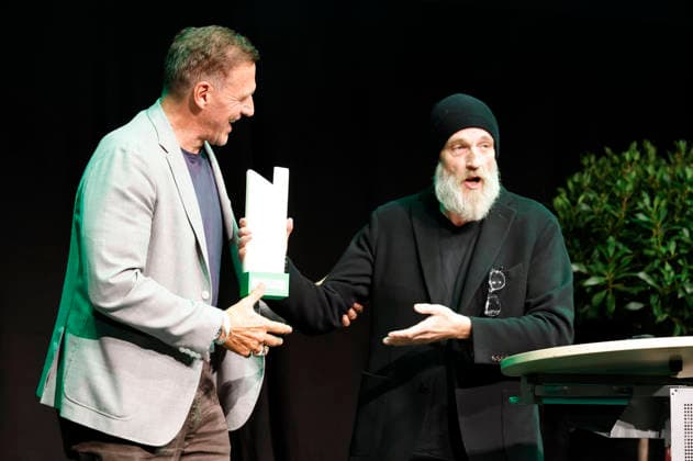 Ralf Moeller und Torsten Sträter bei der 10. Verleihung des Comedy-Preises Recklinghäuser Hurz im Ruhrfestspielhaus. Recklinghausen, 21.09.2026