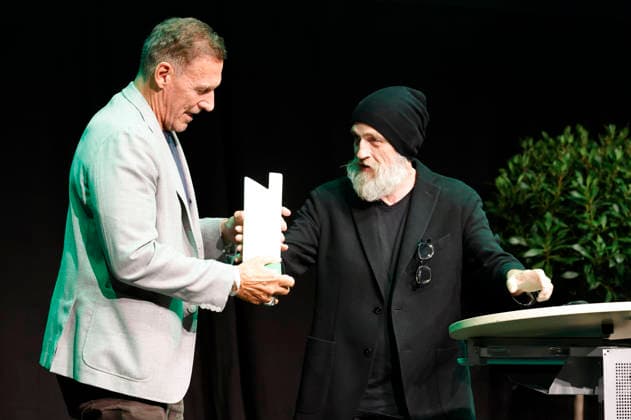 Ralf Moeller und Torsten Sträter bei der 10. Verleihung des Comedy-Preises Recklinghäuser Hurz im Ruhrfestspielhaus. Recklinghausen, 21.09.2026