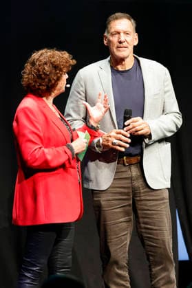 Steffi Neu und Ralf Moeller bei der 10. Verleihung des Comedy-Preises Recklinghäuser Hurz im Ruhrfestspielhaus. Recklinghausen, 21.09.2026