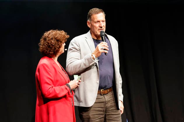 Steffi Neu und Ralf Moeller bei der 10. Verleihung des Comedy-Preises Recklinghäuser Hurz im Ruhrfestspielhaus. Recklinghausen, 21.09.2026