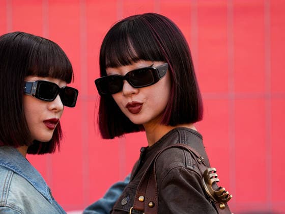 IPA88832880 - Milan, Milan Women™s Fashion Week Spring Summer 2027 - Diesel fashion show - guests - Pictured: Aya Suzuki, Ami Suzuki  Copyright: xRiccardoxGiordanox xRiccardoxGiordanox IPA88832880