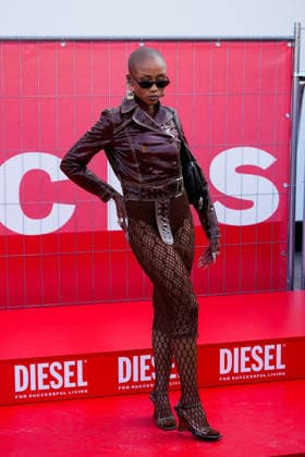 IPA88833519 - Milan, Milan Women™s Fashion Week Spring Summer 2027 - Diesel fashion show - guests - Pictured: Moozlie  Copyright: xRiccardoxGiordanox xRiccardoxGiordanox IPA88833519