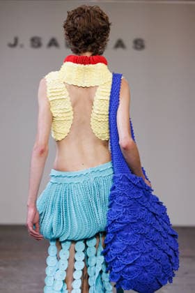 IPA88841791 - Milan, Milan Women™s Fashion Week Spring Summer 2027 - Women™s Fashion, Spring Summer 2027 - J. Salinas fashion show - runway - pictured: Model.  Copyright: xCinziaxCamelax xx IPA88841791
