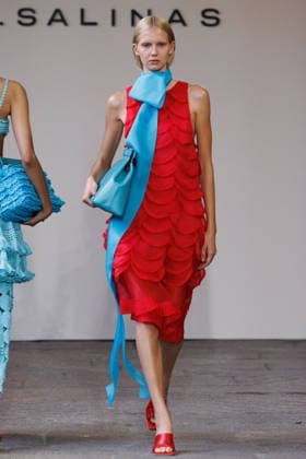 IPA88841822 - Milan, Milan Women™s Fashion Week Spring Summer 2027 - Women™s Fashion, Spring Summer 2027 - J. Salinas fashion show - runway - pictured: Model.  Copyright: xCinziaxCamelax xx IPA88841822