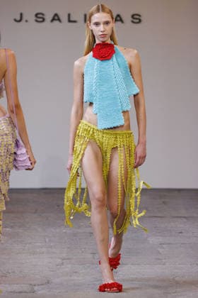 IPA88842451 - Milan, Milan Women™s Fashion Week Spring Summer 2027 - Women™s Fashion, Spring Summer 2027 - J. Salinas fashion show - runway - pictured: Model.  Copyright: xCinziaxCamelax xx IPA88842451