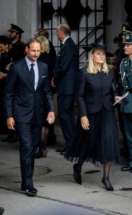 23-09-2026 Norway Funeral of Princess Astrid at the Ris Church in Oslo. King Haakon and Queen Mette-Marit Â  Copyright: xPPEx
