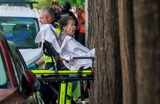 87-year-old woman evicted from Madrid home after 70 years MADRID, SPAIN - SEPTEMBER 23: Police officers escort 87-year-old Mari Carmen from her home in central Madrid, Spain, after she is evicted by court order following 70 years as a tenant, on September 23, 2026. Mari Carmen had lived in the home since 1956, when her father signed the original rental contract. She lost a legal case after the property was purchased by real estate investment company Urbagestion in 2018. She had remained in the home for the past week with the support of mostly young people who gathered to oppose her eviction. Burak Akbulut Anadolu Madrid Spain. Editorial use only. Please get in touch for any other usage.  Copyright: x2026xAnadoluxBurakxAkbulutx