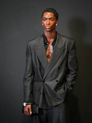 IPA88957298 - Milan, Milan Women™s Fashion Week Spring Summer 2027 - Women™s Fashion, Spring Summer 2027 - GUCCI fashion show - guests pictured: alton mason  Copyright: xRiccardoxGiordanox xRiccardoxGiordanox IPA88957298