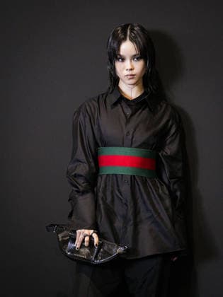 IPA88957303 - Milan, Milan Women™s Fashion Week Spring Summer 2027 - Women™s Fashion, Spring Summer 2027 - GUCCI fashion show - guests pictured: COCONA  Copyright: xRiccardoxGiordanox xRiccardoxGiordanox IPA88957303