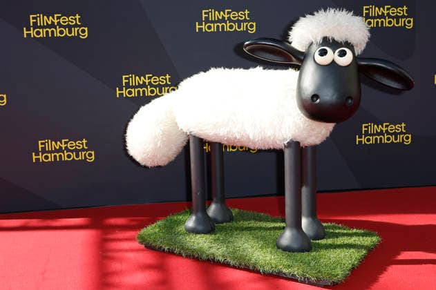 Shaun bei der Premiere des Kinofilms Shaun das Schaf - Spuk im Kürbisfeld Shaun the Sheep: The Beast of Mossy Bottom auf dem 34. Filmfest Hamburg 2026 im Cinemaxx Dammtor. Hamburg, 25.09.2026