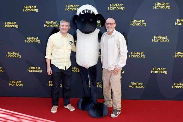 Matthew Walker und Thomas D bei der Premiere des Kinofilms Shaun das Schaf - Spuk im Kürbisfeld Shaun the Sheep: The Beast of Mossy Bottom auf dem 34. Filmfest Hamburg 2026 im Cinemaxx Dammtor. Hamburg, 25.09.2026