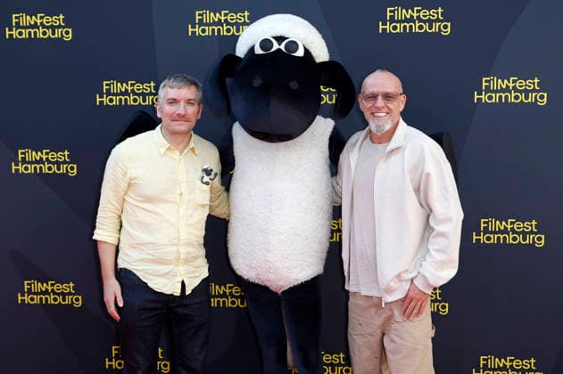 Matthew Walker und Thomas D bei der Premiere des Kinofilms Shaun das Schaf - Spuk im Kürbisfeld Shaun the Sheep: The Beast of Mossy Bottom auf dem 34. Filmfest Hamburg 2026 im Cinemaxx Dammtor. Hamburg, 25.09.2026