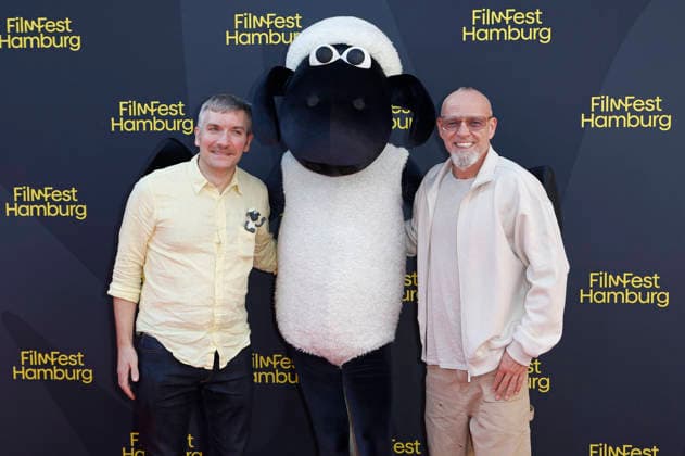 Matthew Walker und Thomas D bei der Premiere des Kinofilms Shaun das Schaf - Spuk im Kürbisfeld Shaun the Sheep: The Beast of Mossy Bottom auf dem 34. Filmfest Hamburg 2026 im Cinemaxx Dammtor. Hamburg, 25.09.2026