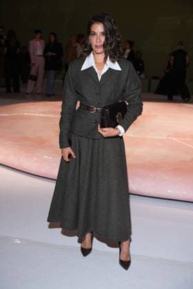 IPA88970669 - Milan, Milan Women™s Fashion Week Spring Summer 2027 - Women™s Fashion, Spring Summer 2027 - Luisa Spagnoli fashion show - front row Pictured: Giulia Michelini  Copyright: xRiccardoxGIordanox xRiccardoxGiordano IPAx IPA88970669