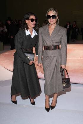 IPA88970353 - Milan, Milan Women™s Fashion Week Spring Summer 2027 - Women™s Fashion, Spring Summer 2027 - Luisa Spagnoli fashion show - front row Pictured: Giulia Michelini, Carolina Crescentini  Copyright: xRiccardoxGIordanox xRiccardoxGiordano IPAx IPA88970353