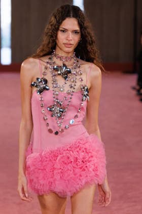 IPA88975263 - Milan, Milan Women™s Fashion Week Spring Summer 2027 - Women™s Fashion, Spring Summer 2027 - Blumarine fashion show - guests - Pictured: model  Copyright: xCinziaxCamelax xx IPA88975263
