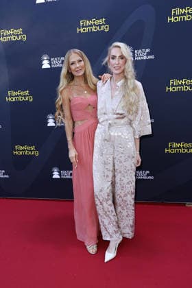 Jenny Elvers and Juliane Golbs attend the Nachtschicht Sterben verboten premiere on September 25, 2026 during the 34th Film Festival in Hamburg, Germany Nachtschicht premiere during the 34th Film Festival in Hamburg, Germany