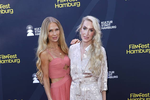 Jenny Elvers and Juliane Golbs attend the Nachtschicht Sterben verboten premiere on September 25, 2026 during the 34th Film Festival in Hamburg, Germany Nachtschicht premiere during the 34th Film Festival in Hamburg, Germany