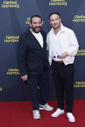 Sahin Eryilmaz and Frederick Lau attend the Nachtschicht Sterben verboten premiere on September 25, 2026 during the 34th Film Festival in Hamburg, Germany Nachtschicht premiere during the 34th Film Festival in Hamburg, Germany