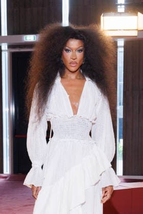 IPA88964296 - Milan, Milan Women™s Fashion Week Spring Summer 2027 - Women™s Fashion, Spring Summer 2027 - Blumarine fashion show - guests - Pictured: Tayce  Copyright: xCinziaxCamelax xx IPA88964296