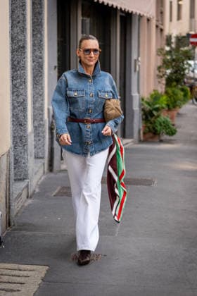Street Style: Sportmax fashion show during the Milan Fashion Week - Womenswear Spring Summer 2027 in Milan, Italy, on 25 September 2026 Street Style: A guest is seen outside of the Sportmax fashion show during the Milan Fashion Week - Womenswear Spring Summer 2027 in Milan, Italy, on 25 September 2026., Credit:Stefano Costantino TTL Stefano Costantino Avalon Italy, Milan  Copyright: xStefanoxCostantinoxTTLx xStefanoxCostantinox xAvalonx 1138226740