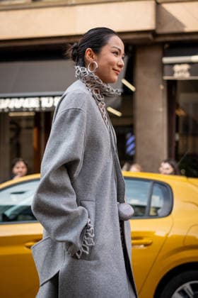 Street Style: Sportmax fashion show during the Milan Fashion Week - Womenswear Spring Summer 2027 in Milan, Italy, on 25 September 2026 Street Style: Yoyo Cao is seen outside of the Sportmax fashion show during the Milan Fashion Week - Womenswear Spring Summer 2027 in Milan, Italy, on 25 September 2026., Credit:Stefano Costantino TTL Stefano Costantino Avalon Italy, Milan  Copyright: xStefanoxCostantinoxTTLx xStefanoxCostantinox xAvalonx 1138226977