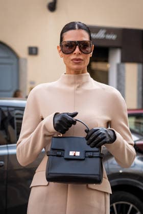 Street Style: Sportmax fashion show during the Milan Fashion Week - Womenswear Spring Summer 2027 in Milan, Italy, on 25 September 2026 Street Style: A guest is seen outside of the Sportmax fashion show during the Milan Fashion Week - Womenswear Spring Summer 2027 in Milan, Italy, on 25 September 2026., Credit:Stefano Costantino TTL Stefano Costantino Avalon Italy, Milan  Copyright: xStefanoxCostantinoxTTLx xStefanoxCostantinox xAvalonx 1138227174