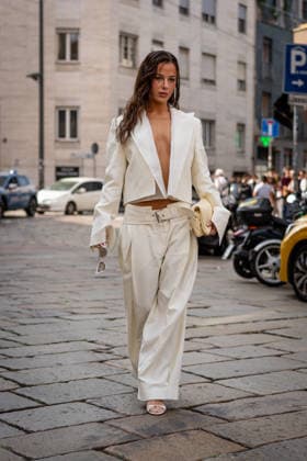 Street Style: Sportmax fashion show during the Milan Fashion Week - Womenswear Spring Summer 2027 in Milan, Italy, on 25 September 2026 Street Style: Tessa Brooks is seen outside of the Sportmax fashion show during the Milan Fashion Week - Womenswear Spring Summer 2027 in Milan, Italy, on 25 September 2026., Credit:Stefano Costantino TTL Stefano Costantino Avalon Italy, Milan  Copyright: xStefanoxCostantinoxTTLx xStefanoxCostantinox xAvalonx 1138227261