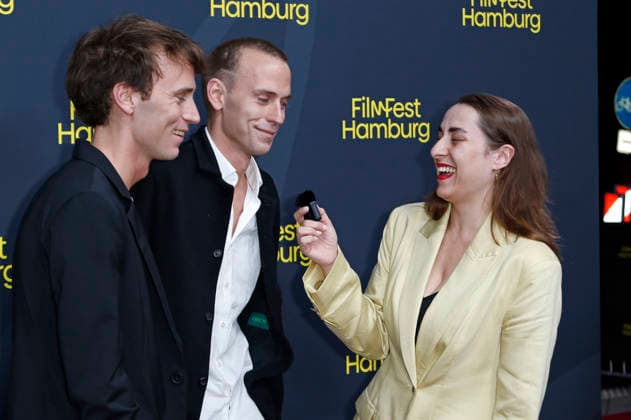 Oskar Belton und Emil Belton bei der Premiere der ARD-Serie Friesenjunkies auf dem 34. Filmfest Hamburg 2026 im Cinemaxx Dammtor. Hamburg, 25.09.2026