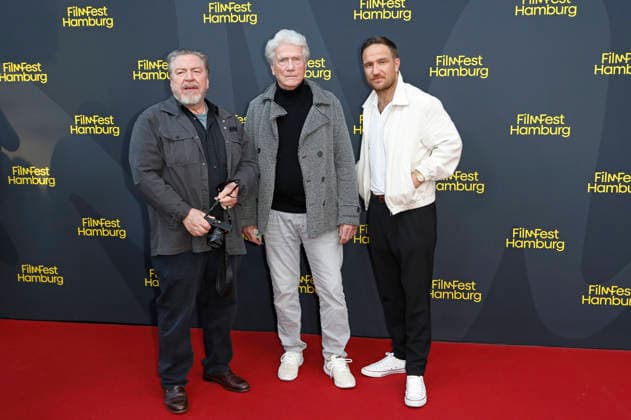 Armin Rohde, Jürgen Prochnow und Frederick Lau bei der Premiere des ZDF-Films Nachtschicht - Sterben verboten auf dem 34. Filmfest Hamburg 2026 im Cinemaxx Dammtor. Hamburg, 25.09.2026