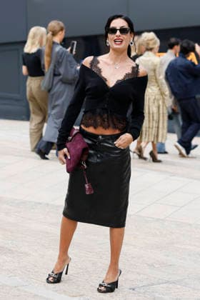 MFW Spring Summer 2027 Ermanno Scervino arrival MP MILAN, ITALY - SEPTEMBER 26: Elisabetta Gregoraci attends Ermanno Scervino fashion show during the Milan Fashion Week - Womenswear Spring Summer 2027 on September 24, 2026 in Milan, Italy. Photo by Marco Piovanotto Abacapress.com Milan Italy  Copyright: xPiovanottoxMarco ABACAx