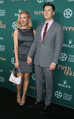 New York September 25, 2026. Scarlett Johansson and Colin Jost attend 64th New York Film Festival - NYFF64, Open Night premiere of Paper Tiger at Alice Tully Hall Lincoln Center in New York. September 25,2026. Copyright: xEWx