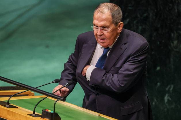 USA, NEW YORK New York City - SEPTEMBER 26, 2026: Russia s Foreign Minister Sergei Lavrov speaks at a General Debate of the 81st Session of the UN General Assembly, during the 2026 High-Level Week New York City USA  - ZUMAt113 20260926_zaa_t113_252 Copyright: xAlexanderxShcherbakx