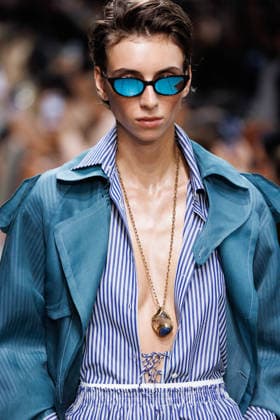 IPA89005165 - Milan, Milan Women™s Fashion Week Spring Summer 2027 - Women™s Fashion, Spring Summer 2027 - Ermanno Scervino fashion show - pictured on the runway: a model.  Copyright: xCinziaxCamelax xx IPA89005165