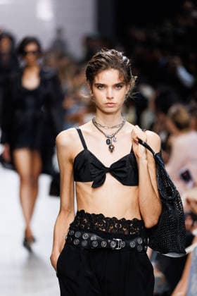 IPA89005300 - Milan, Milan Women™s Fashion Week Spring Summer 2027 - Women™s Fashion, Spring Summer 2027 - Ermanno Scervino fashion show - pictured on the runway: a model.  Copyright: xCinziaxCamelax xx IPA89005300