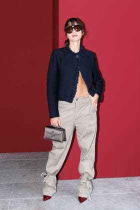 IPA89010811 - Milan, Milan Women™s Fashion Week Spring Summer 2027 - Women™s Fashion, Spring Summer 2027 - Marco Rambaldi™s fashion show - guests - Pictured: a guest  Copyright: xCinziaxCamelax xx IPA89010811